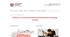 Desktop Screenshot of independent-trainers.com